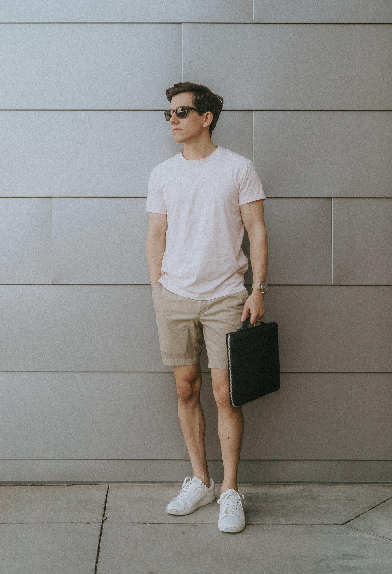 erkek basic tshirt kombin